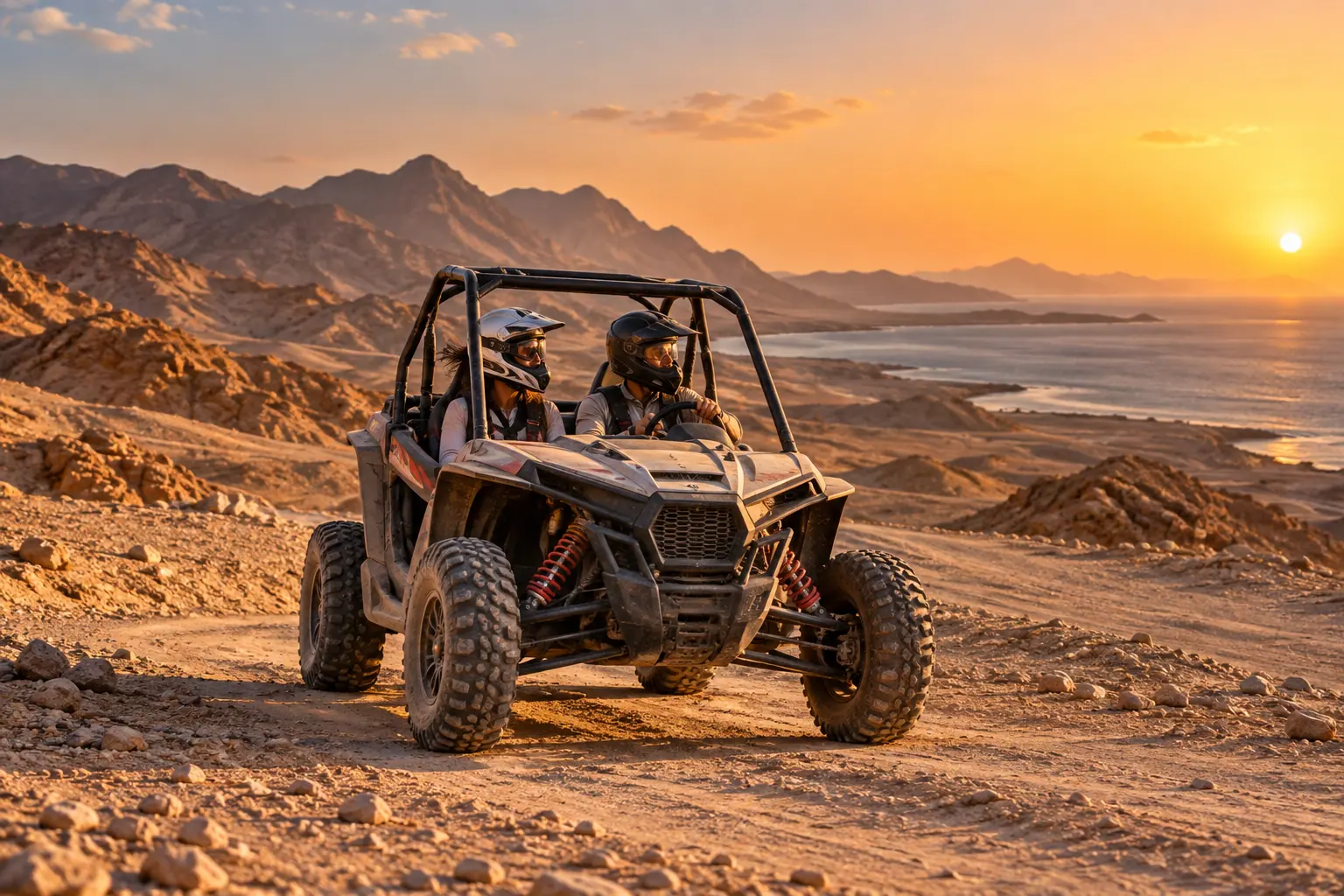 Marsa Alam Doppel-Buggy-Safari: Sonnenuntergangstour mit Abendessen